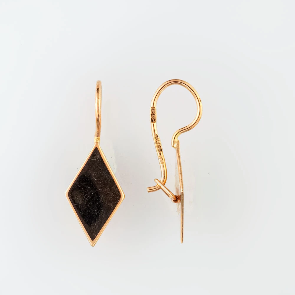 Серьги из красного золота 583 пробы
