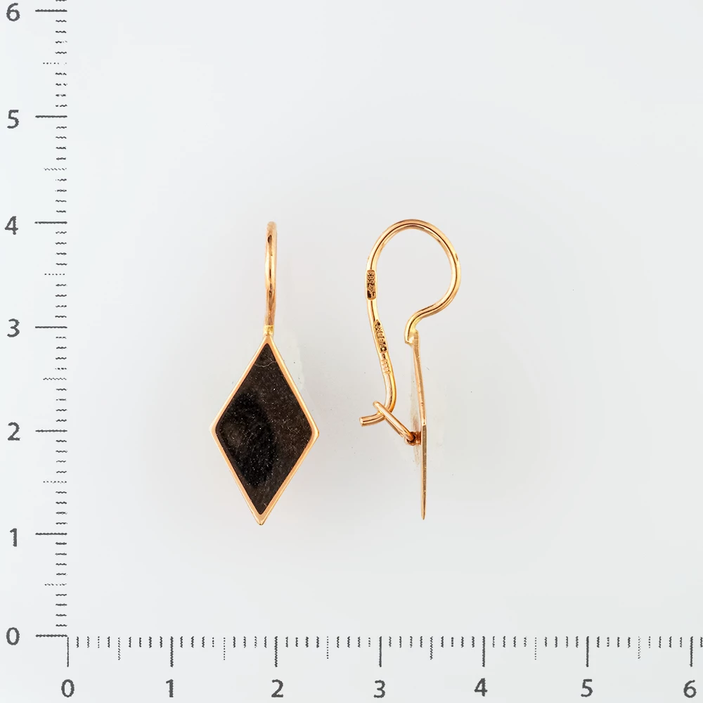 Серьги из красного золота 583 пробы