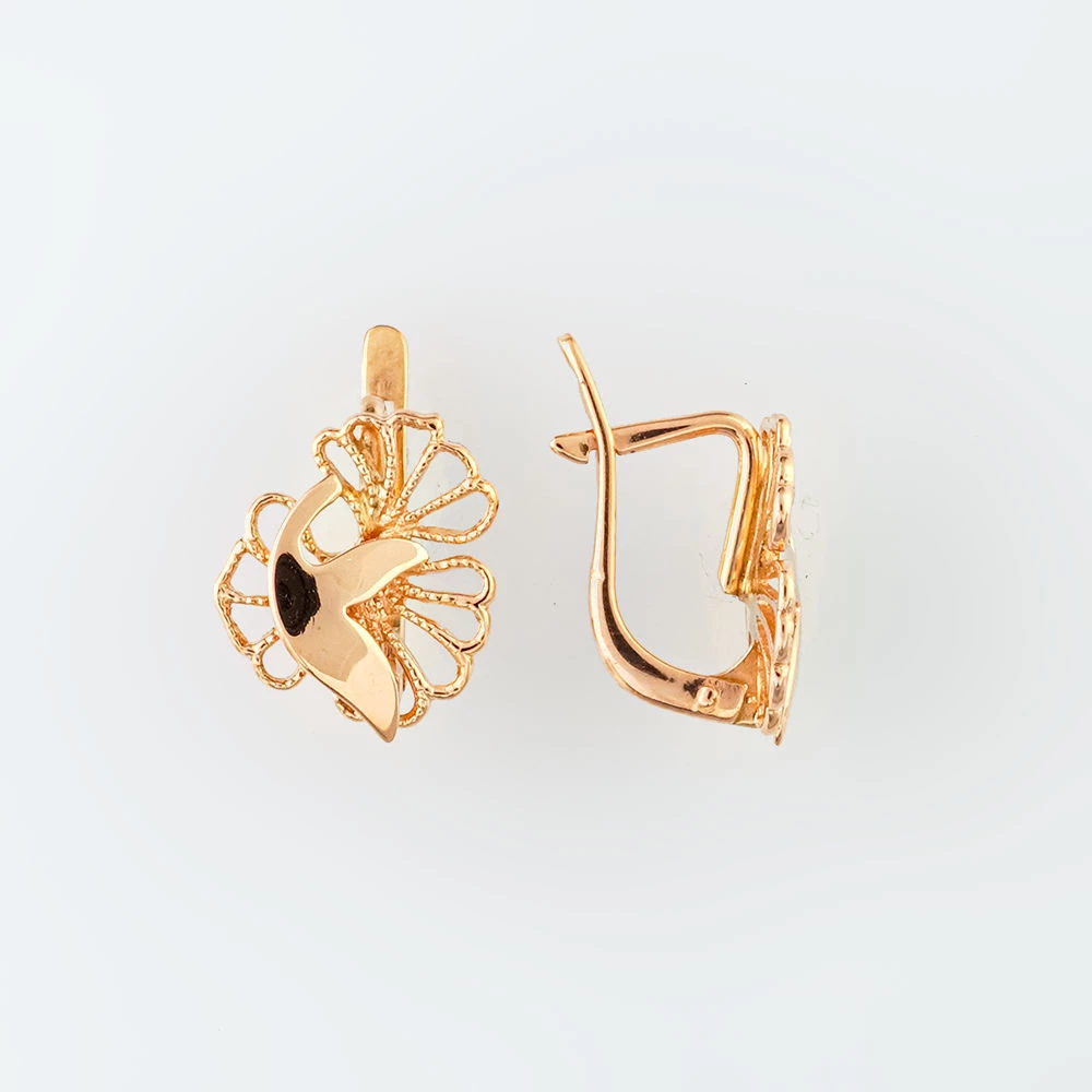 Серьги из красного золота 583 пробы