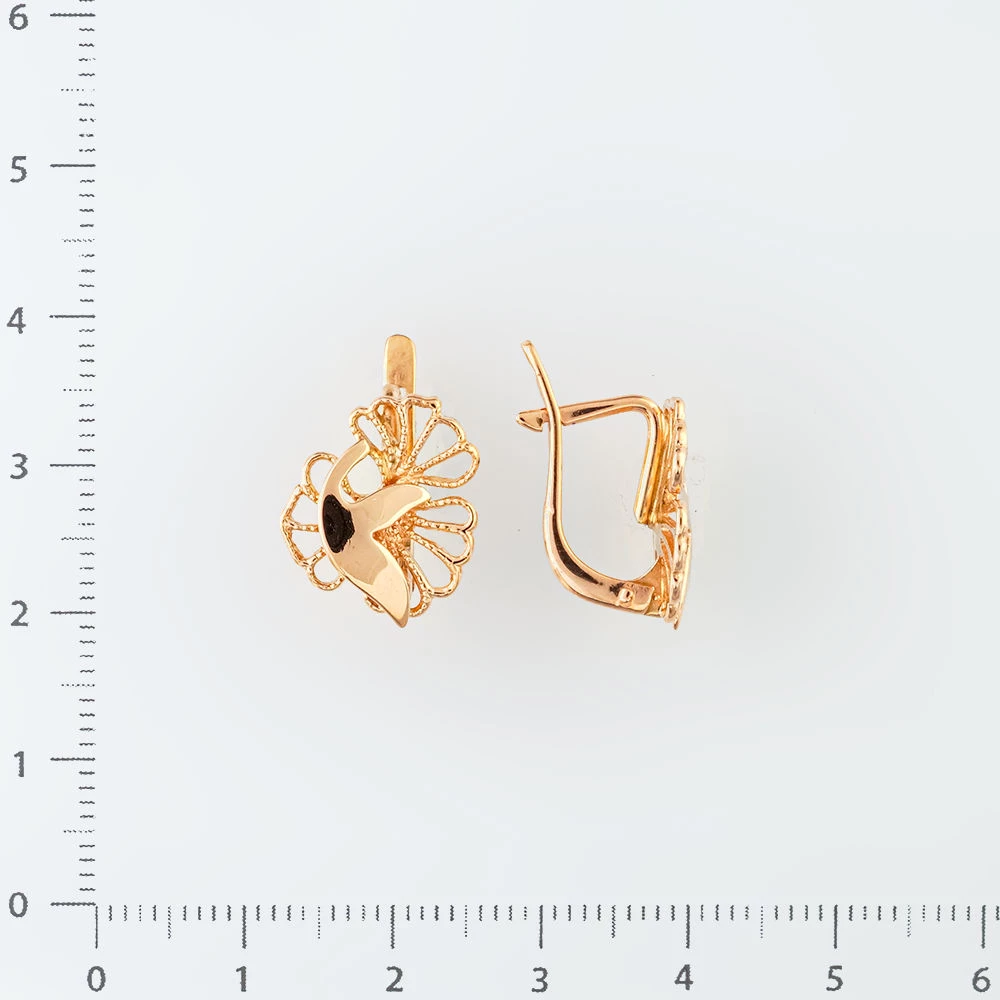 Серьги из красного золота 583 пробы