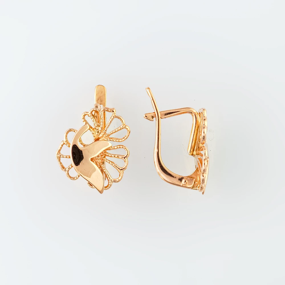 Серьги из красного золота 583 пробы