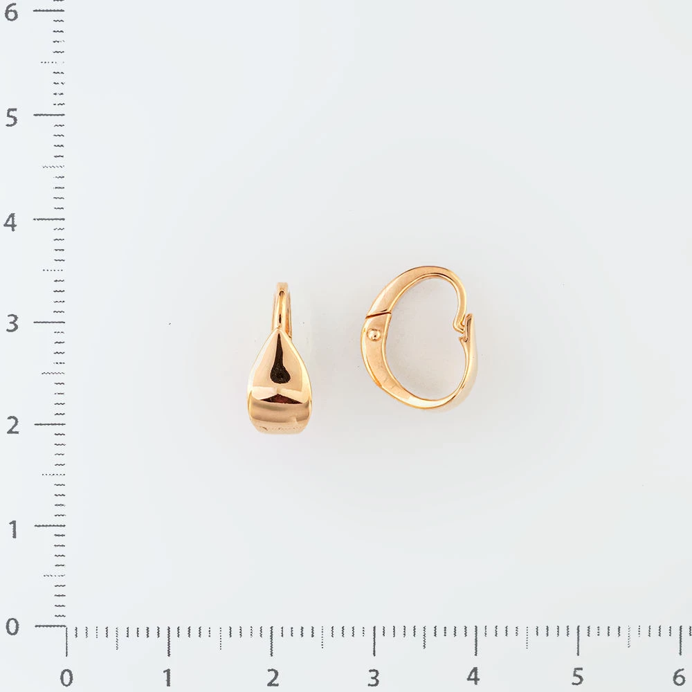 Серьги из красного золота 585 пробы