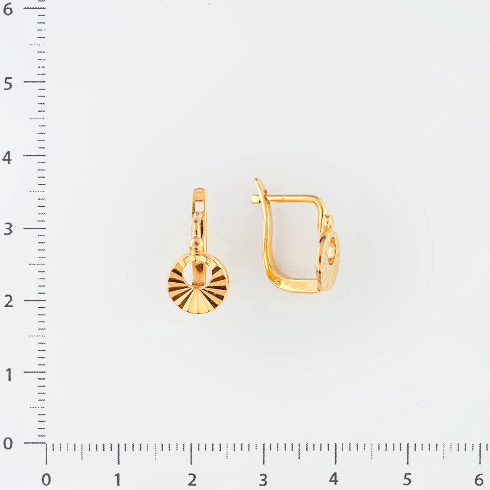 Серьги из красного золота 585 пробы