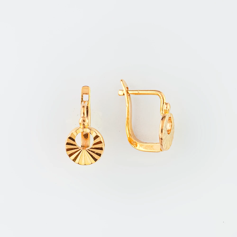 Серьги из красного золота 585 пробы
