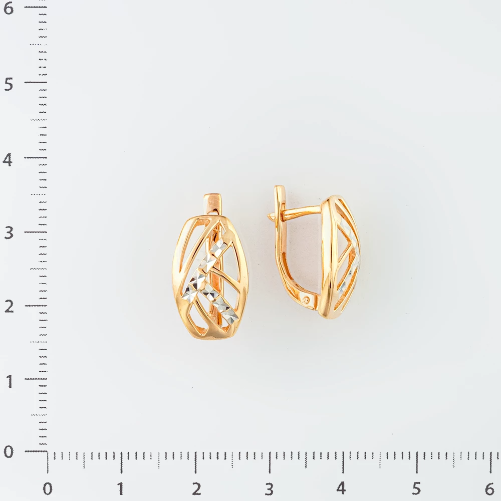 Серьги из красного золота 585 пробы