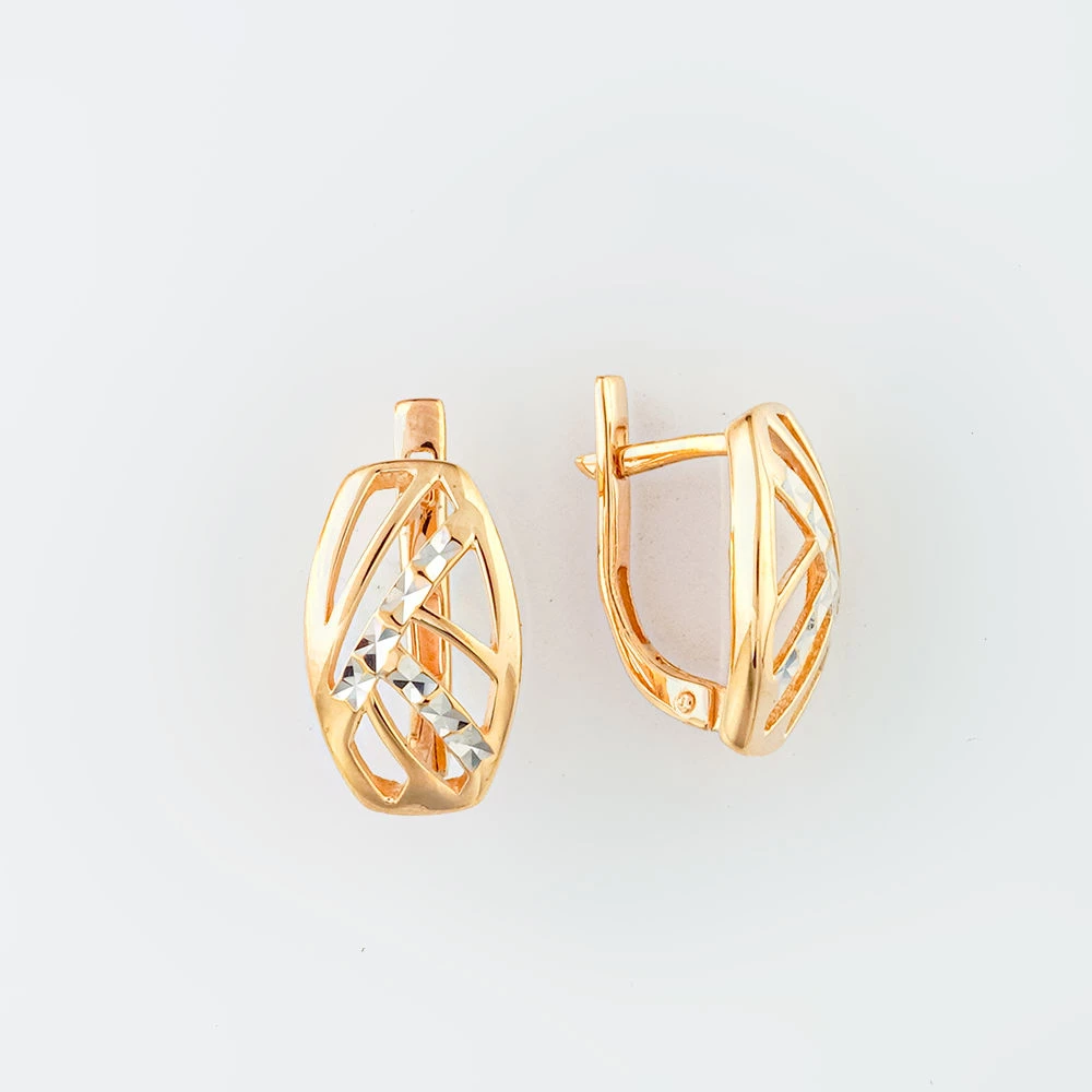 Серьги из красного золота 585 пробы