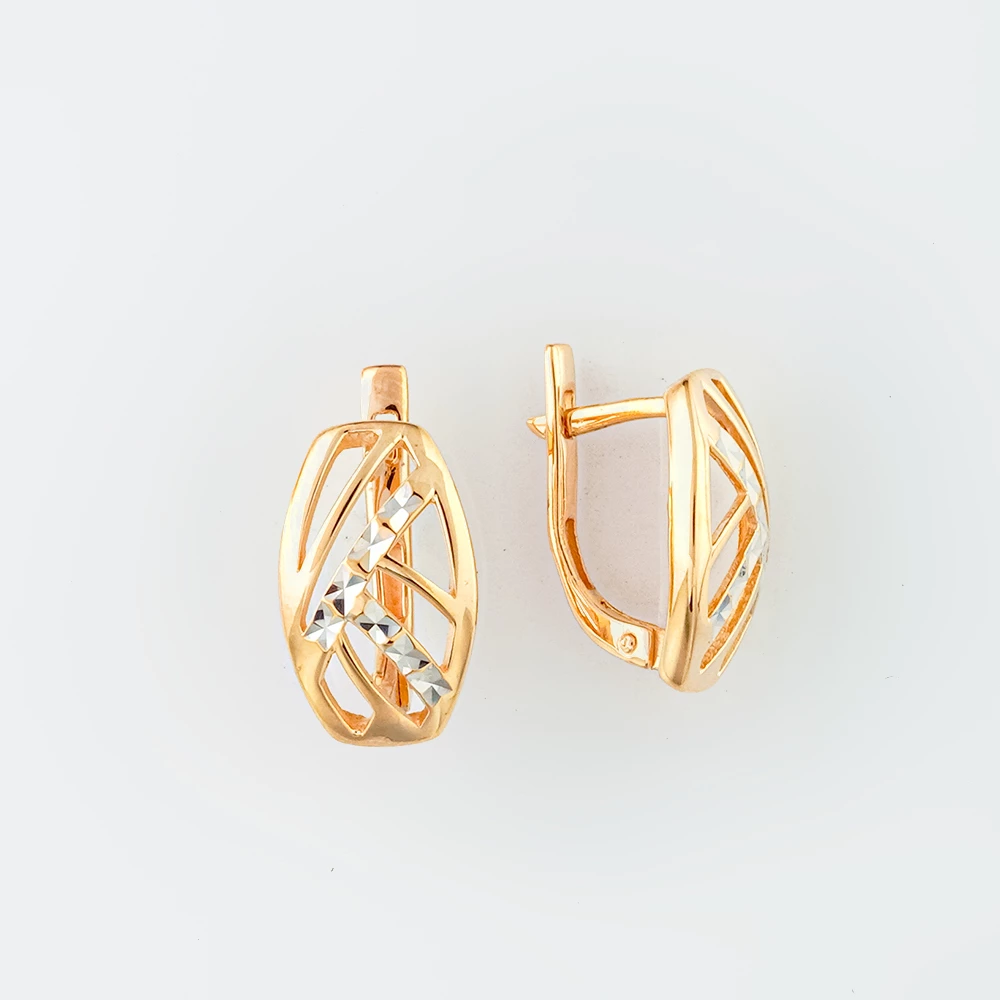 Серьги из красного золота 585 пробы