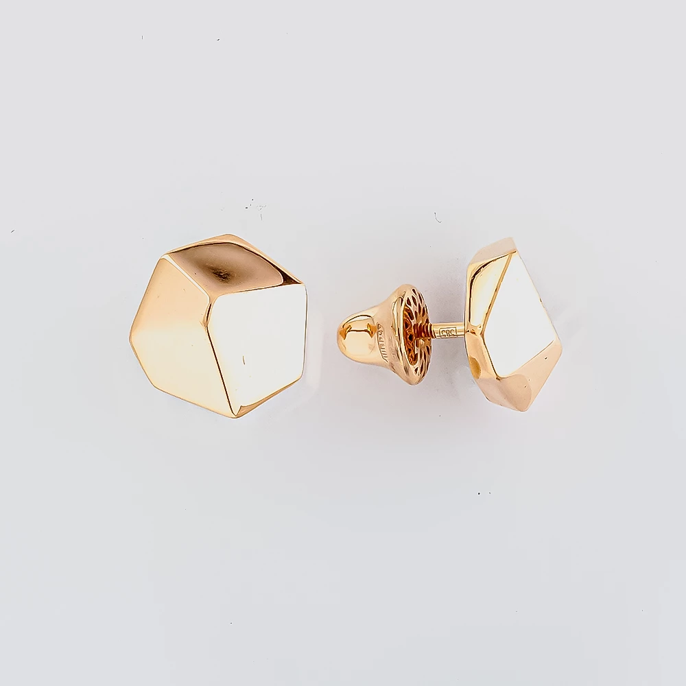 Серьги из красного золота 585 пробы