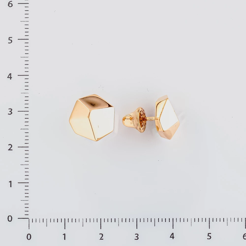 Серьги из красного золота 585 пробы