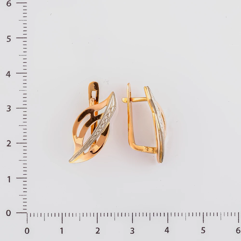 Серьги из красного золота 585 пробы