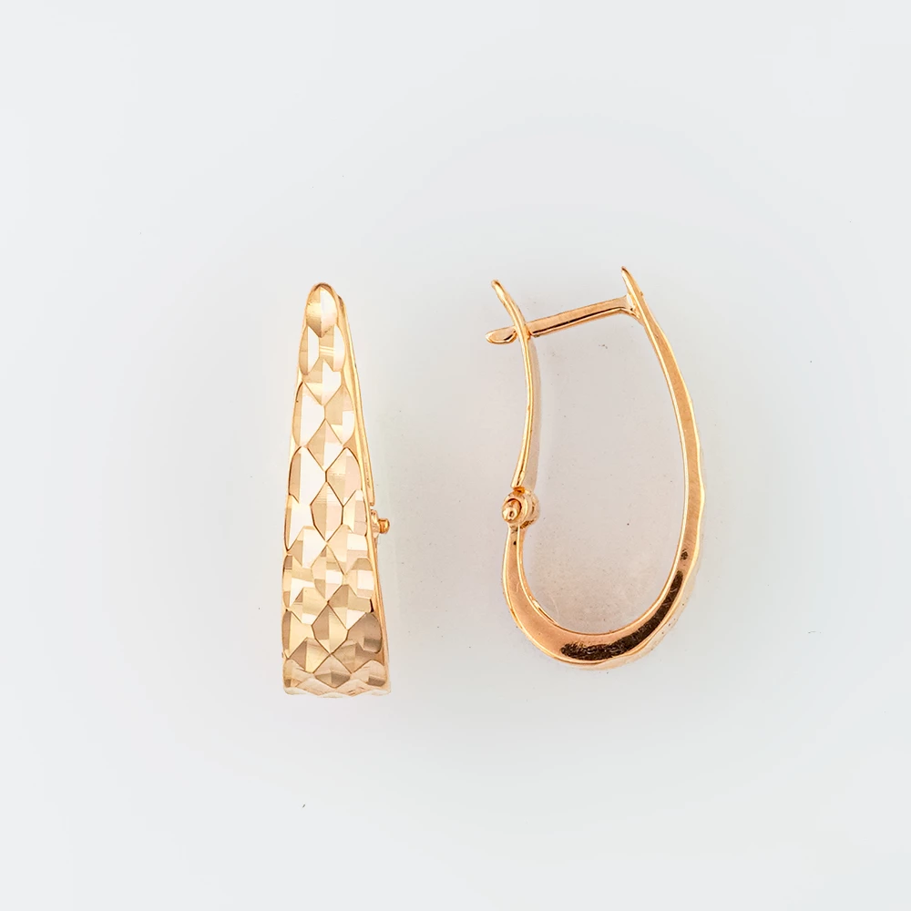 Серьги из красного золота 585 пробы