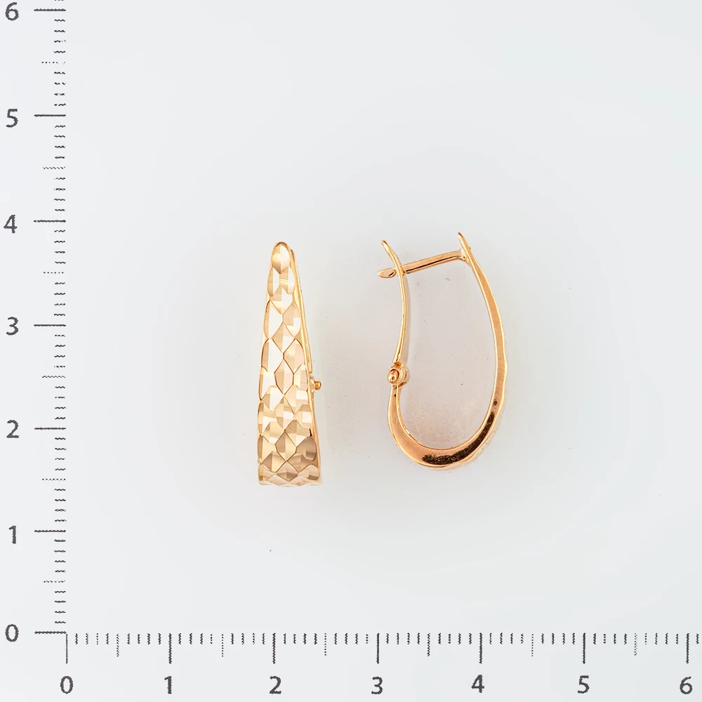 Серьги из красного золота 585 пробы