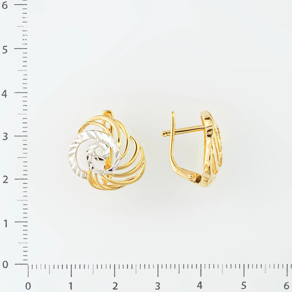 Серьги из желтого золота 585 пробы