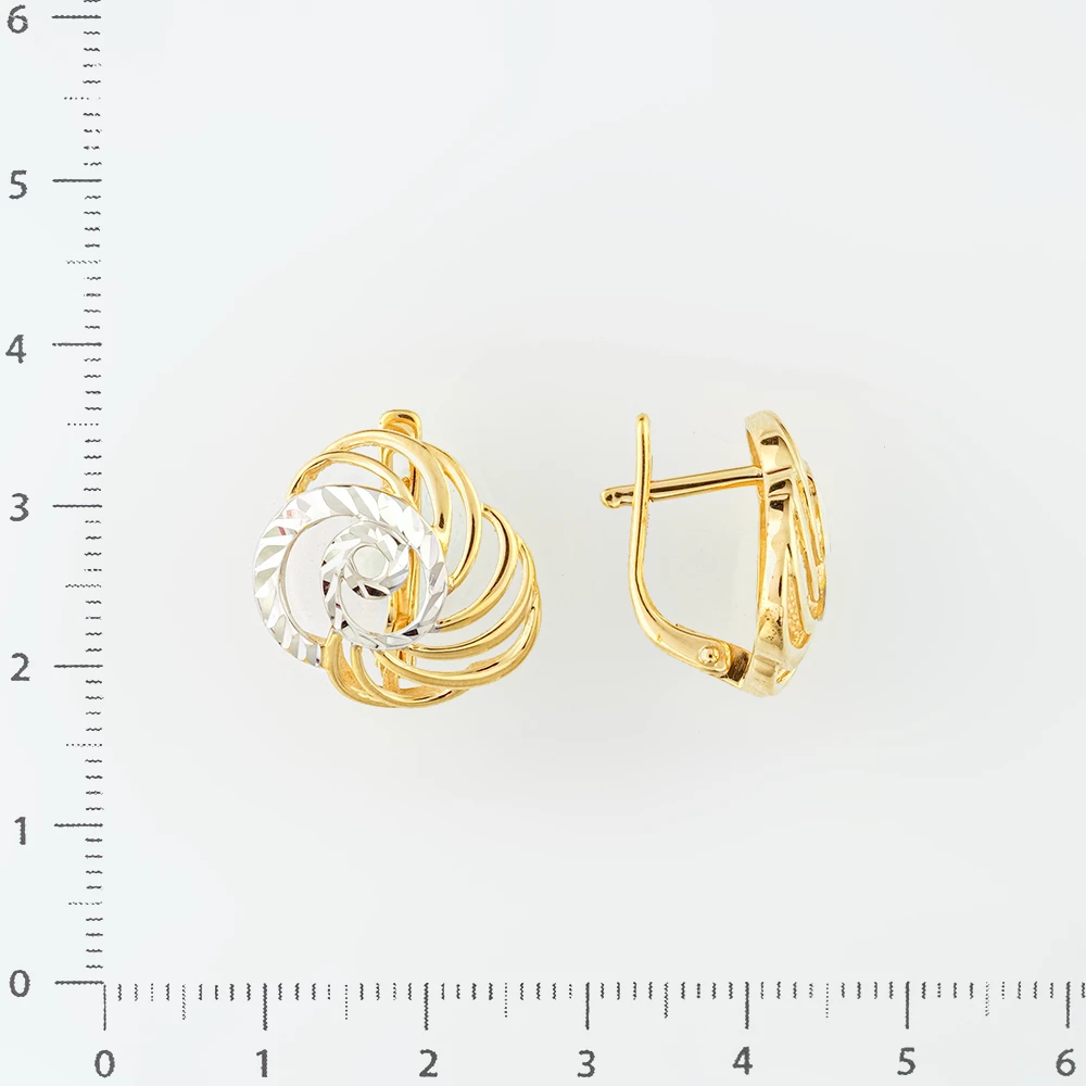 Серьги из желтого золота 585 пробы