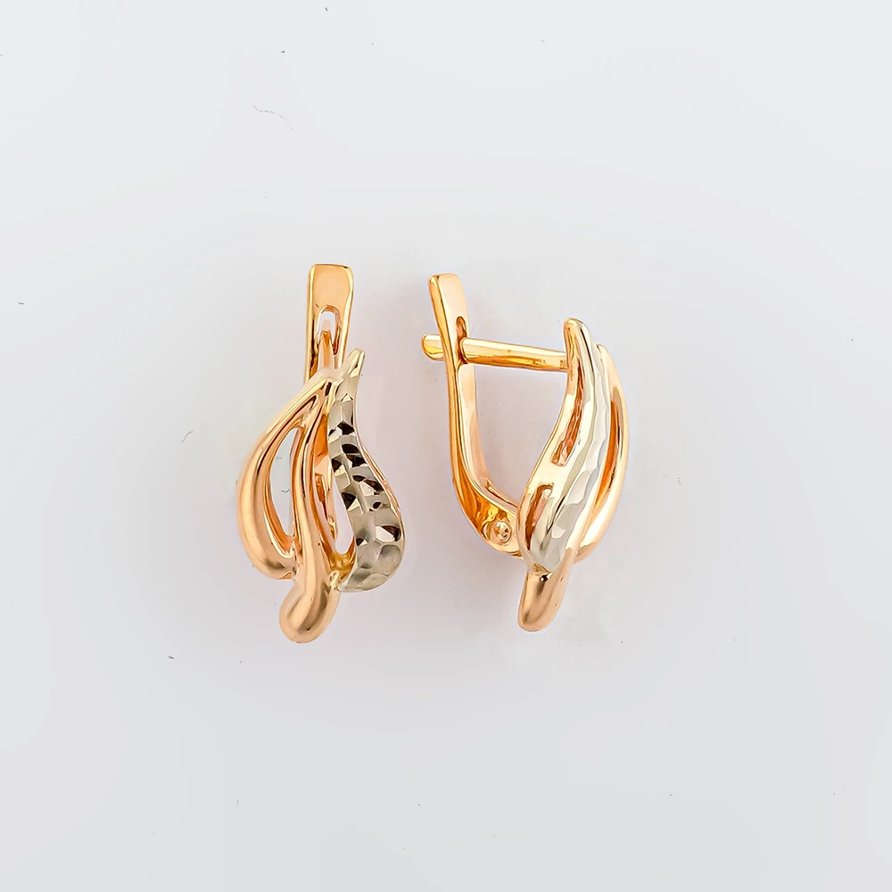 Серьги из красного золота 585 пробы