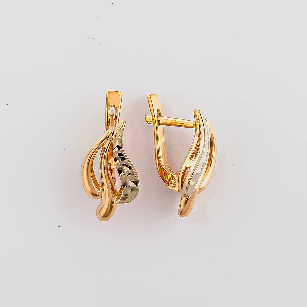 Серьги из красного золота 585 пробы