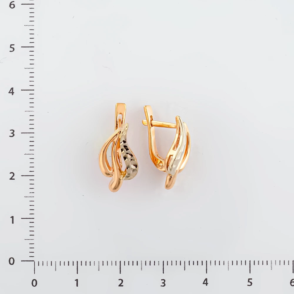 Серьги из красного золота 585 пробы