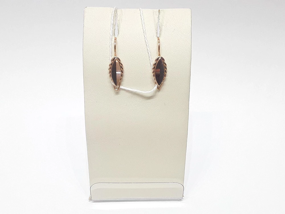 Серьги из красного золота 585 пробы
