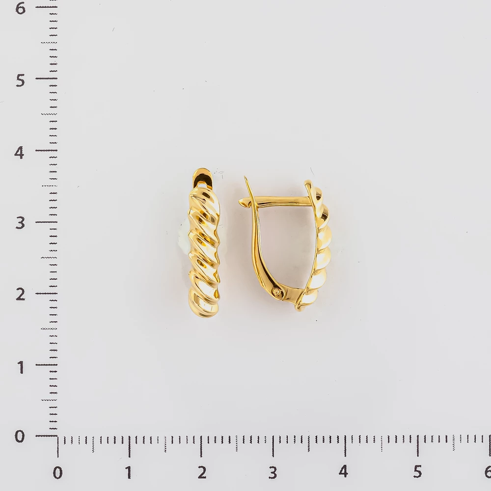 Серьги из желтого золота 585 пробы