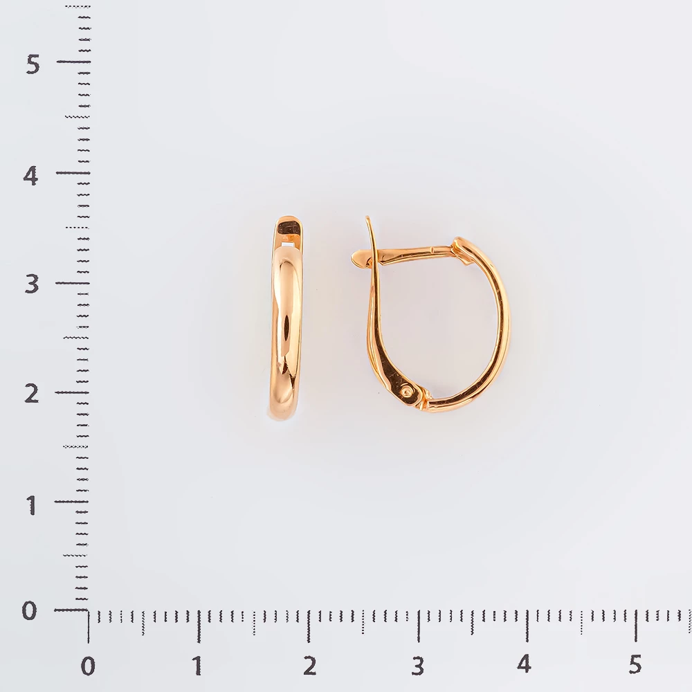 Серьги из красного золота 585 пробы