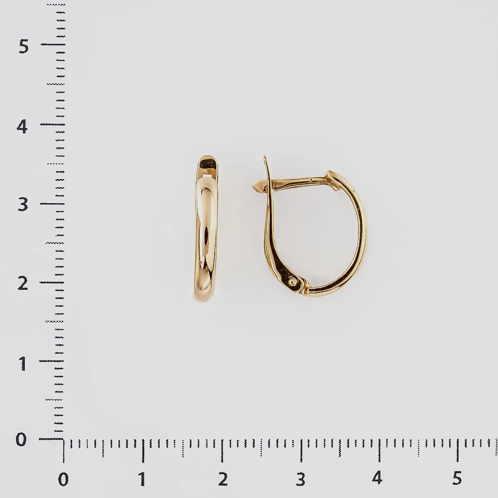 Серьги из красного золота 585 пробы