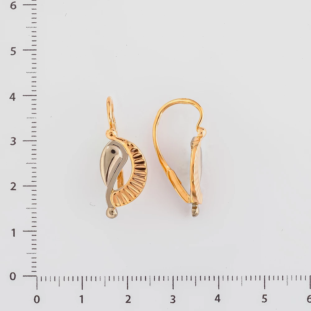Серьги из красного золота 585 пробы