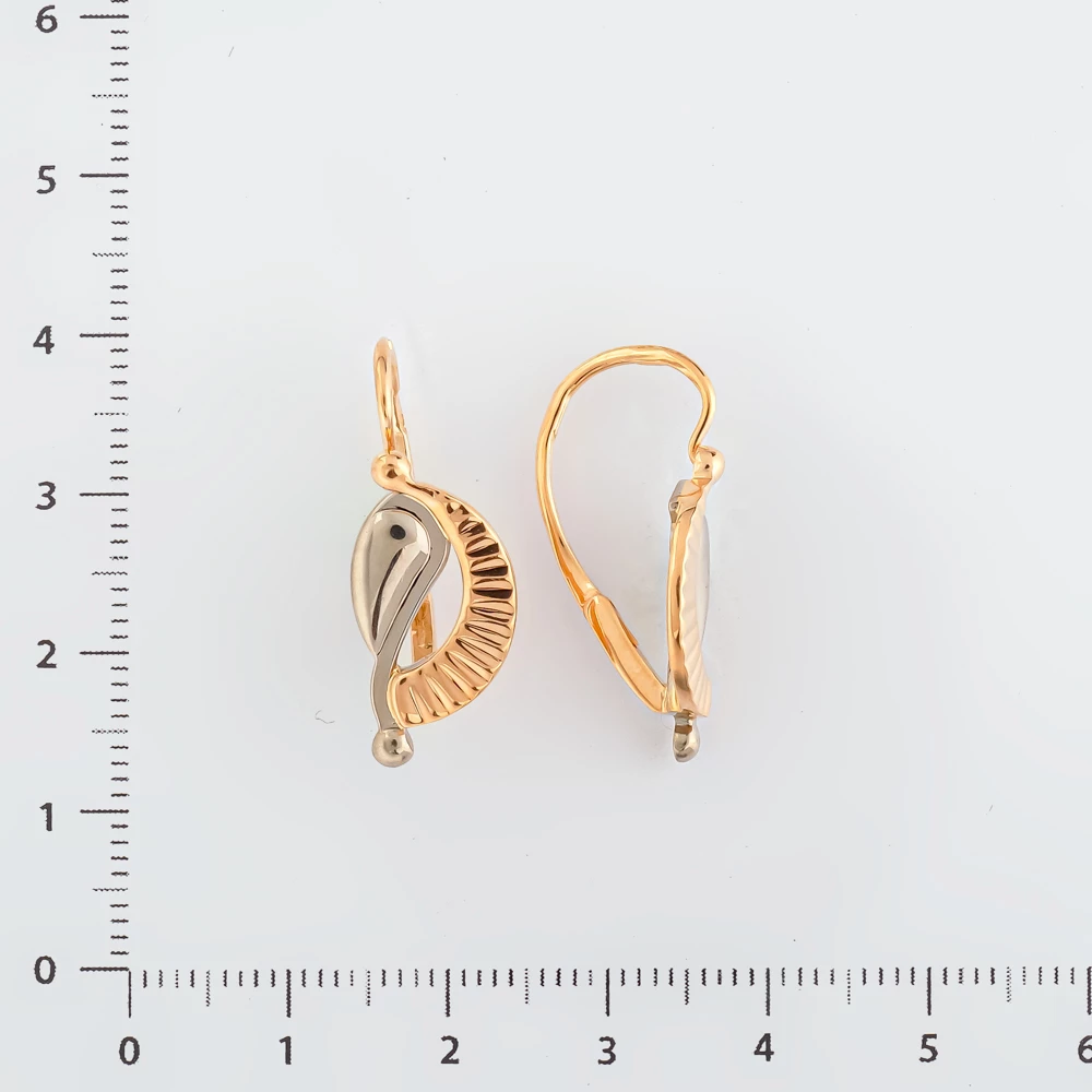 Серьги из красного золота 585 пробы