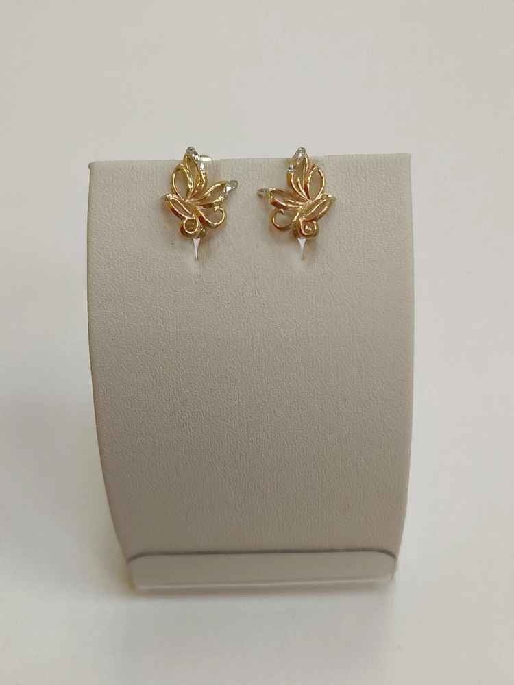 Серьги из красного золота 585 пробы