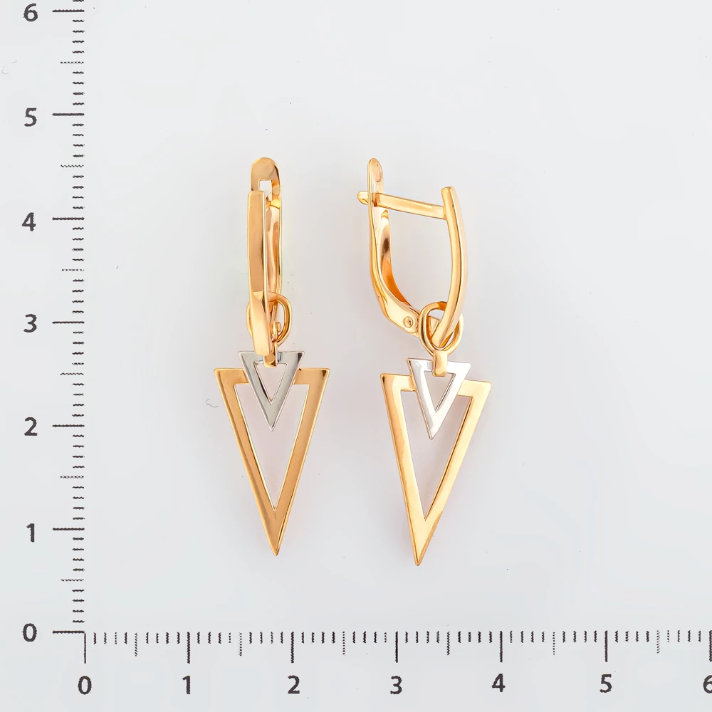 Серьги из красного золота 585 пробы