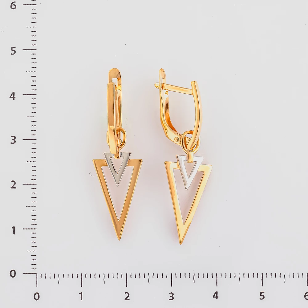 Серьги из красного золота 585 пробы