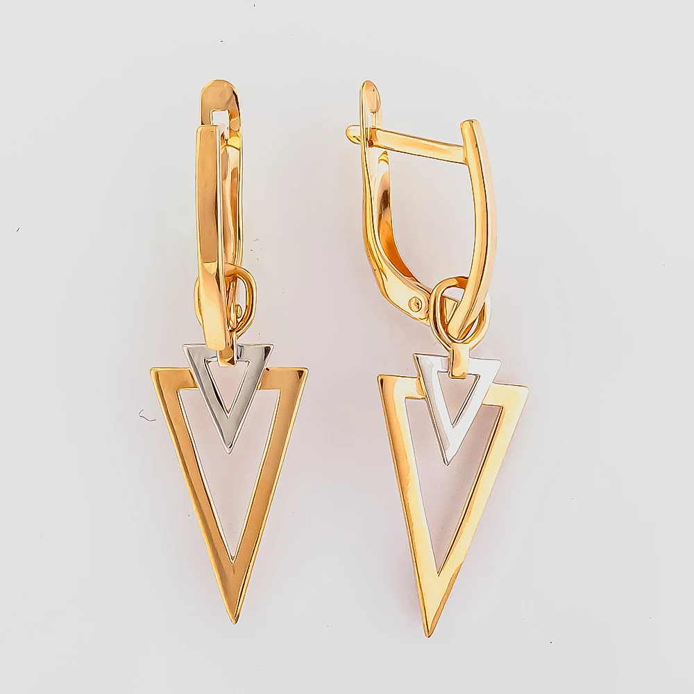 Серьги из красного золота 585 пробы
