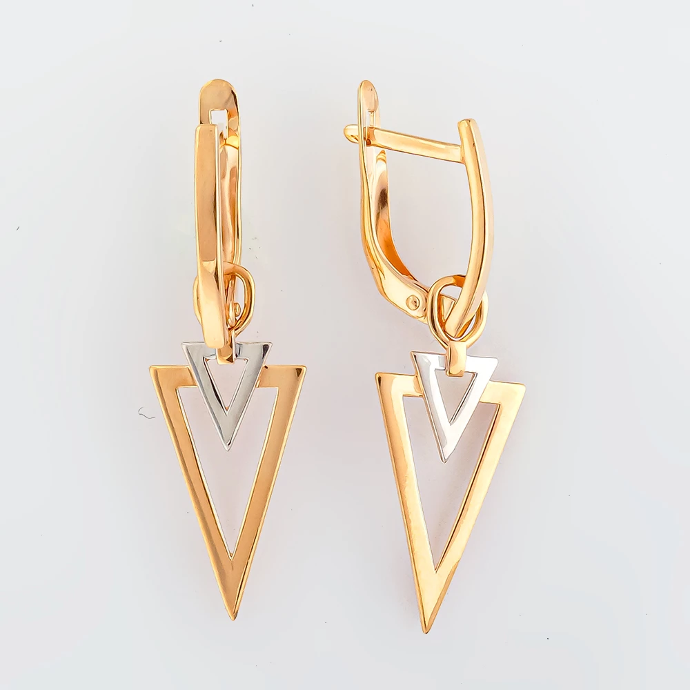 Серьги из красного золота 585 пробы