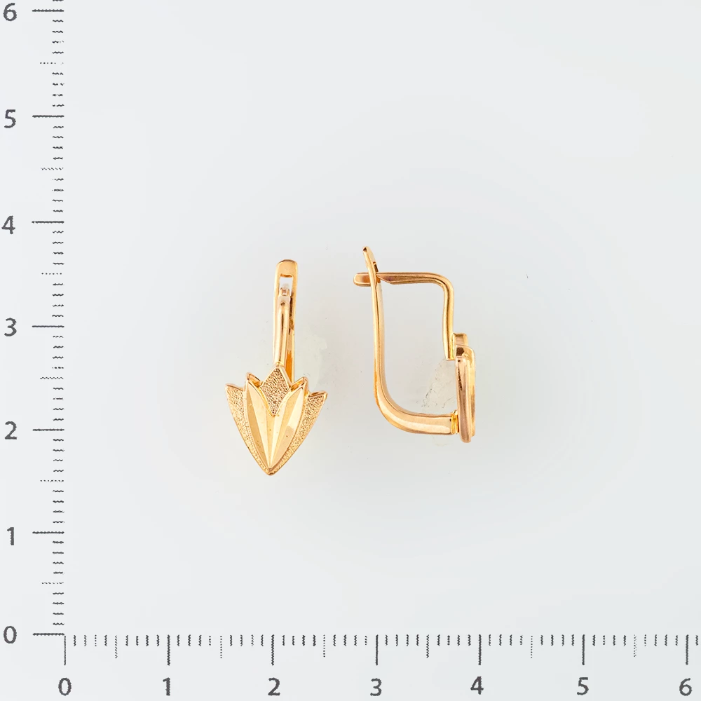 Серьги из красного золота 583 пробы