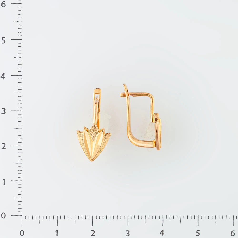 Серьги из красного золота 583 пробы