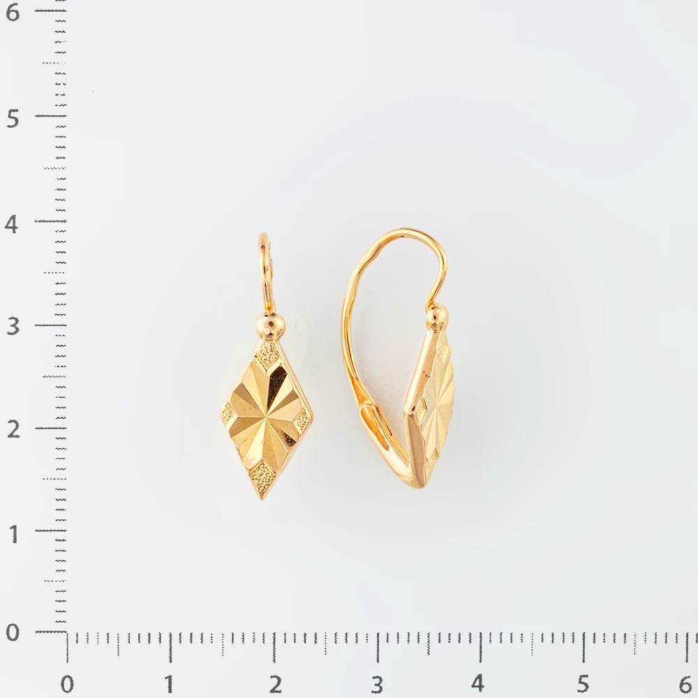 Серьги из красного золота 583 пробы