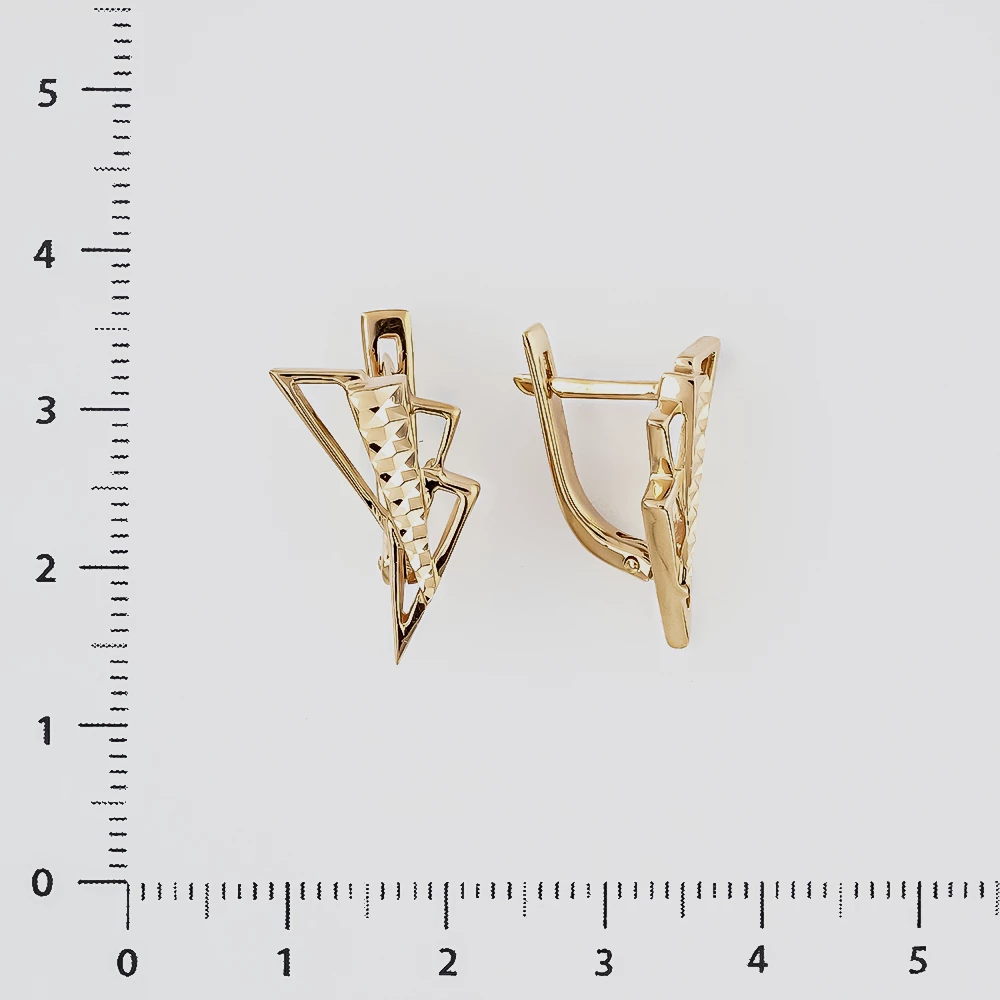 Серьги из красного золота 585 пробы
