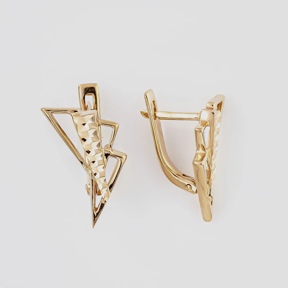 Серьги из красного золота 585 пробы