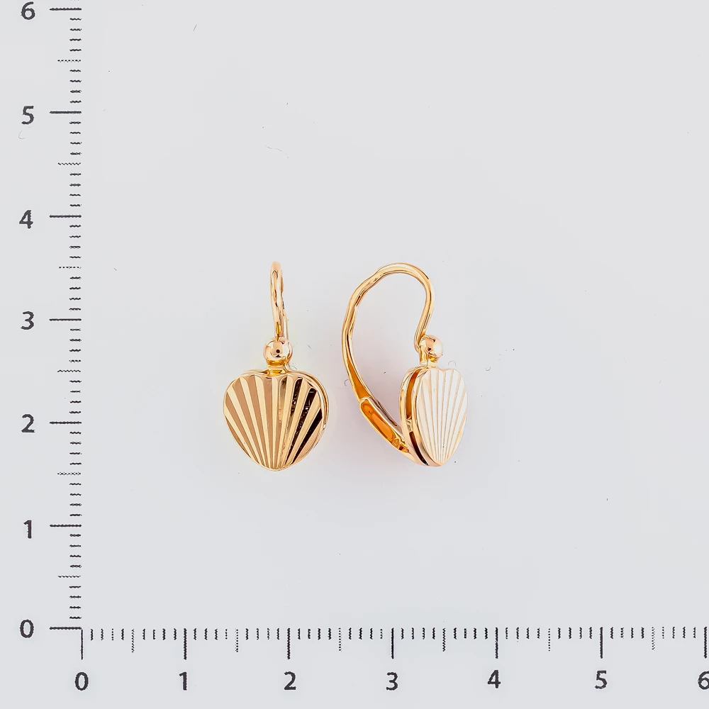 Серьги из красного золота 583 пробы