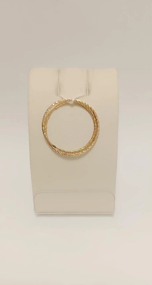 Серьги конго из красного золота 585 пробы