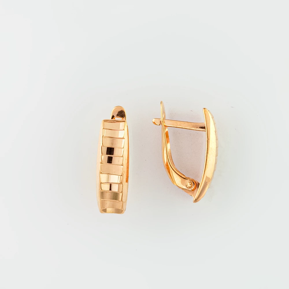 Серьги из красного золота 585 пробы