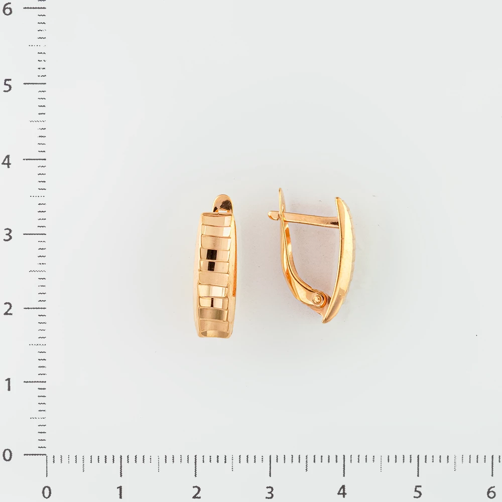 Серьги из красного золота 585 пробы