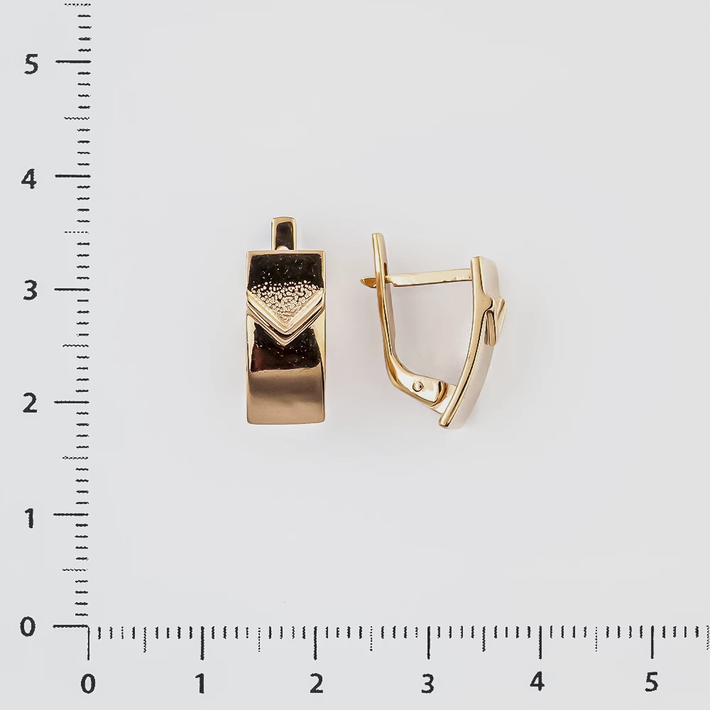 Серьги из красного золота 585 пробы