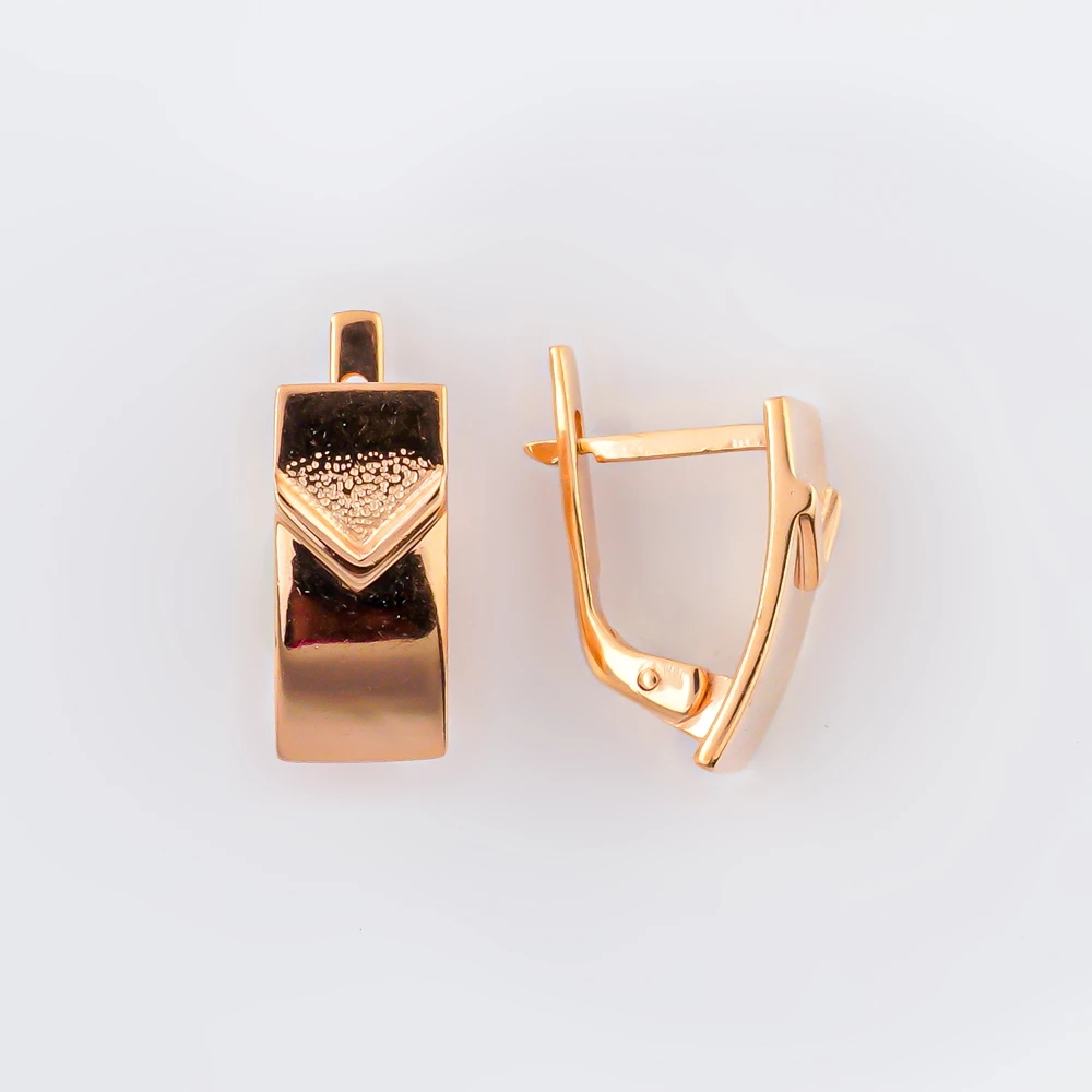 Серьги из красного золота 585 пробы