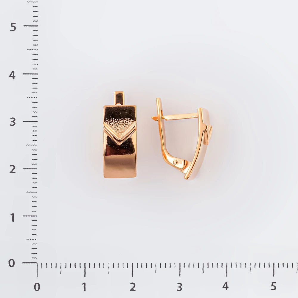 Серьги из красного золота 585 пробы