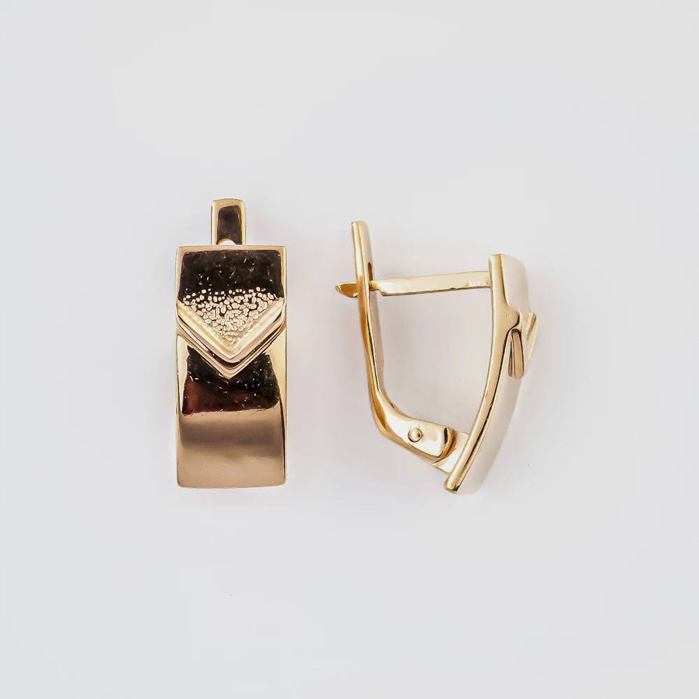 Серьги из красного золота 585 пробы