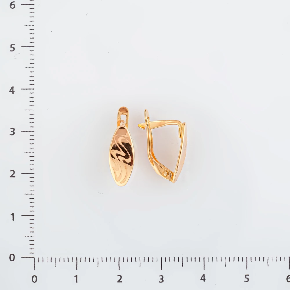 Серьги из красного золота 585 пробы