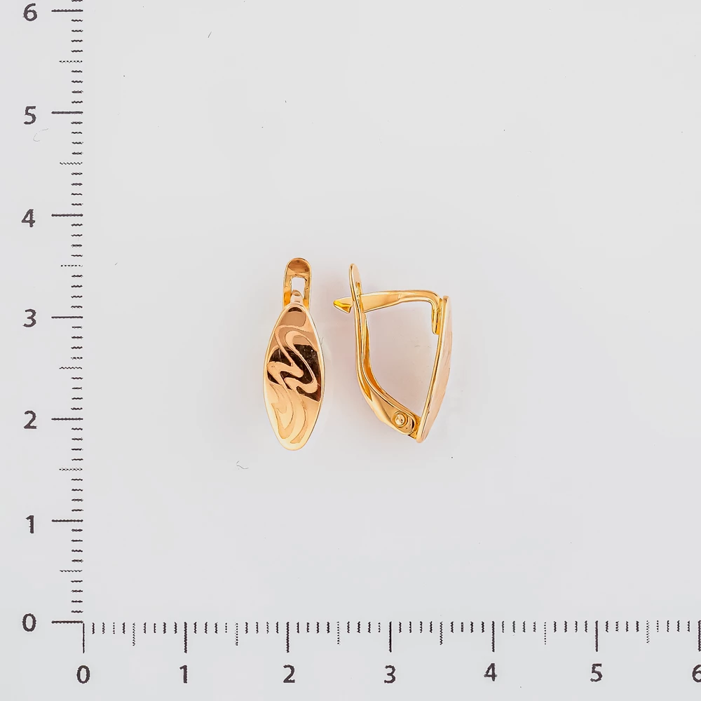 Серьги из красного золота 585 пробы