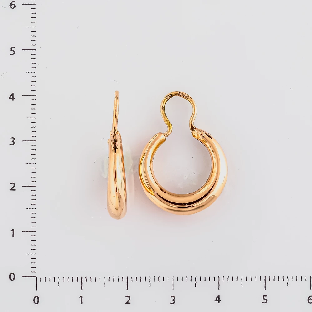 Серьги из красного золота 583 пробы