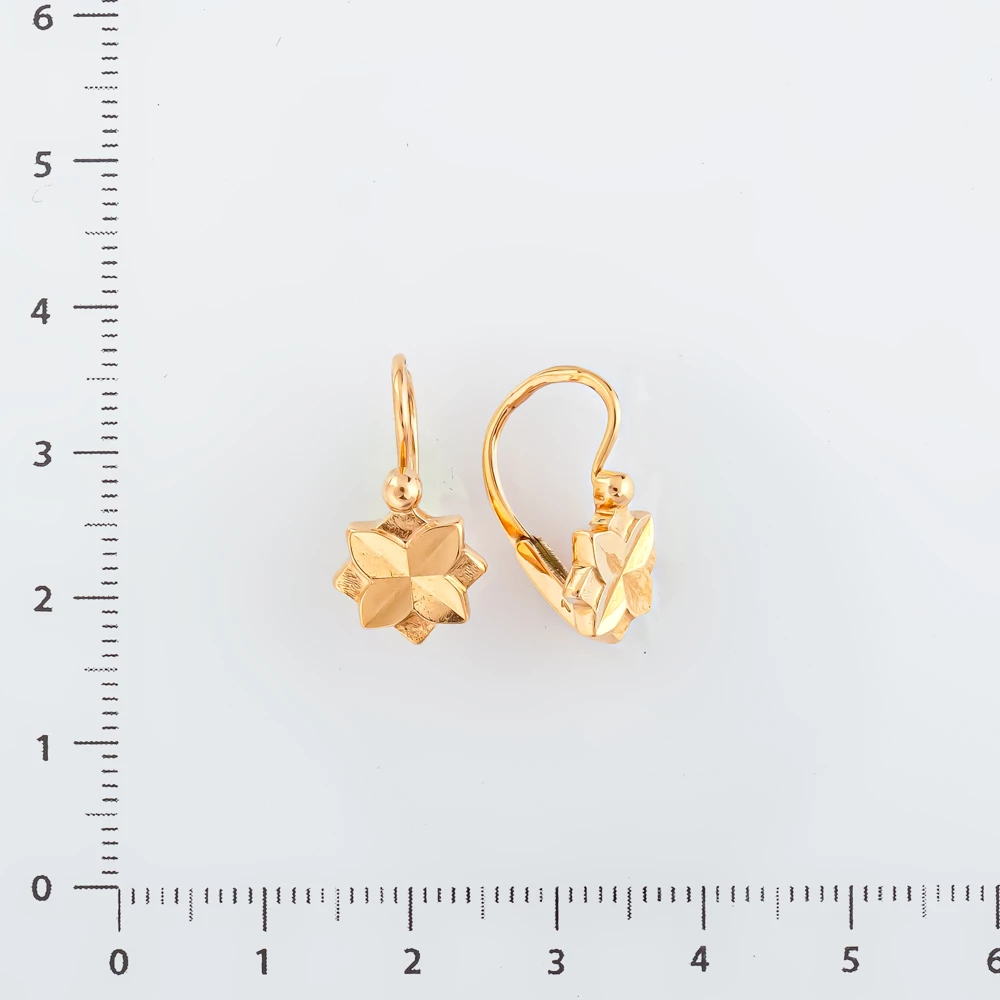 Серьги из красного золота 583 пробы
