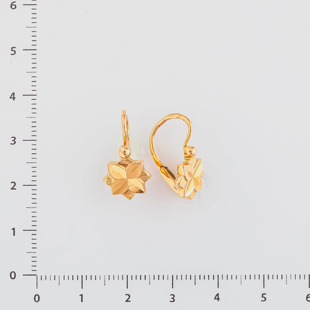 Серьги из красного золота 583 пробы